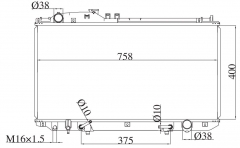 TOYOTA LEXUS LS430 4.3 V8/CELSIOR 2001-2003 AT radiator