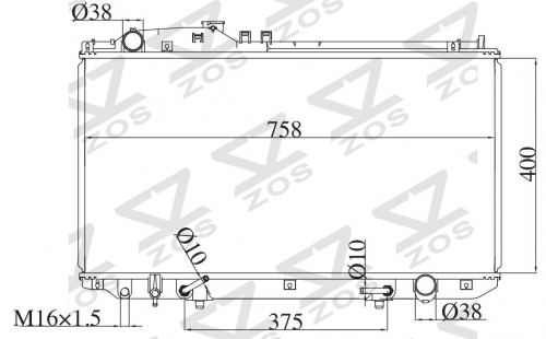 TOYOTA LEXUS LS430 4.3 V8/CELSIOR 2001-2003 AT radiator