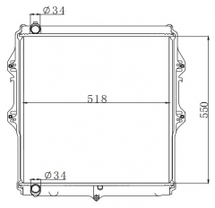 TOYOTA HILUX 3.0 MT radiator
