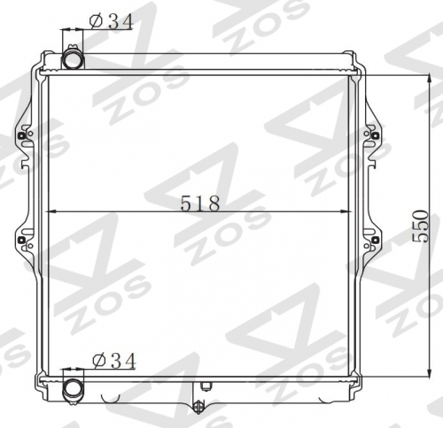 TOYOTA HILUX 3.0 MT radiator