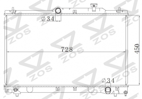 TOYOTA PREVIA 2.4I 2003 MT radiator