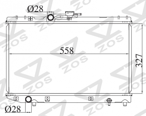 TOYOTA STARLET 1.3G 1996-1999 MT radiator