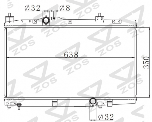 TOYOTA YARIS VERSO1.4 D4D 2004- MT radiator