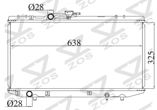 TOYOTA STARLET 1.3G 1996-1999 MT radiator