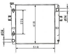 TOYOTA LIFT AT radiator