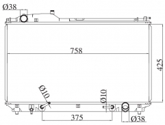 TOYOTA LEXUS LS430 4.3 V8/CELSIOR 2001-2003 AT radiator