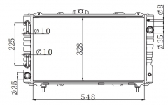 TOYOTA LITEACE 1.5G 1985-1990 AT radiator