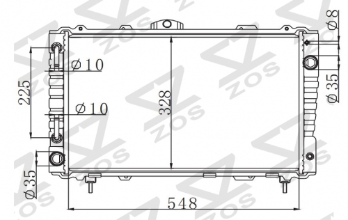 TOYOTA LITEACE 1.5G 1985-1990 AT radiator