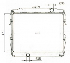 TOYOTA HILUX 1988- MT radiator