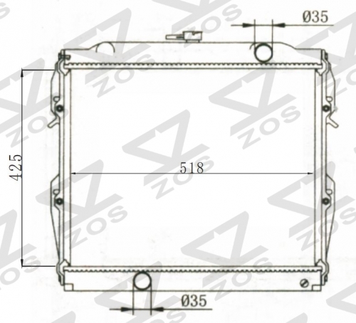 TOYOTA HILUX 1988- MT radiator
