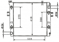 TOYOTA LIFT AT radiator