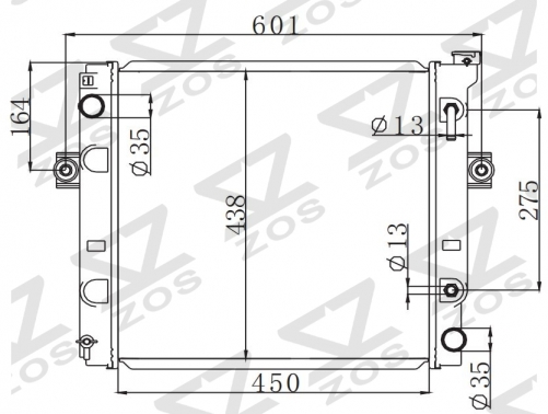 TOYOTA LIFT AT radiator