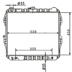 TOYOTA HILUX 1990-1993 AT radiator