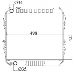 TOYOTA HILUX 2.4/3.0 (D) 1989 MT radiator