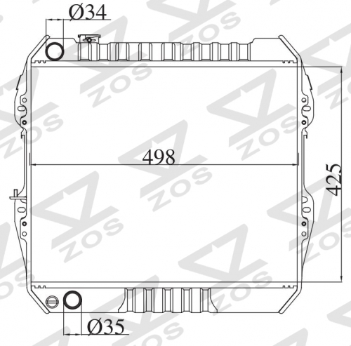 TOYOTA HILUX 2.4/3.0 (D) 1989 MT radiator