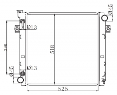 TOYOTA LIFT AT radiator