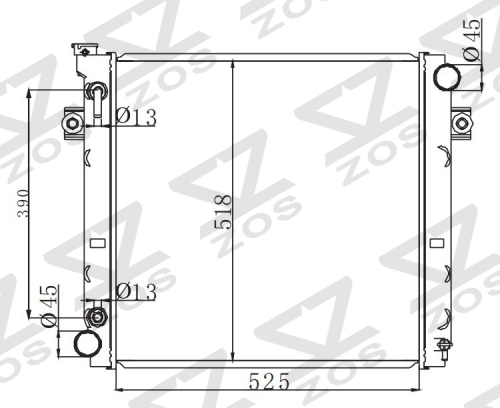 TOYOTA LIFT AT radiator