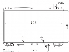 TOYOTA AVALON MCX10 95 ' 1995 AT radiator