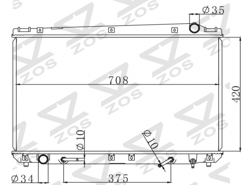 TOYOTA AVALON MCX10 95 ' 1995 AT radiator