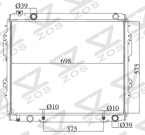 TOYOTA SEQUOIA 2001-2004 AT radiator
