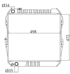 TOYOTA HILUX 1990- MT radiator