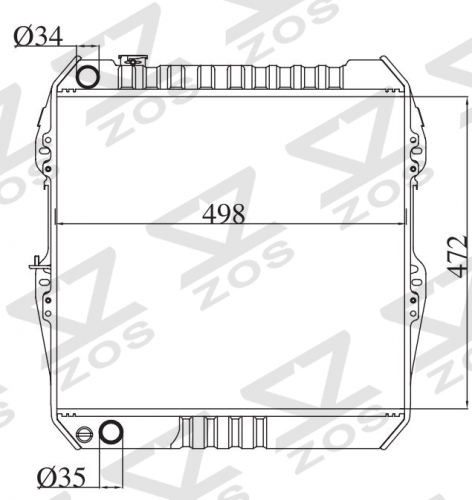 TOYOTA HILUX 1990- MT radiator
