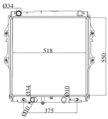 TOYOTA HILUX 2003 AT radiator