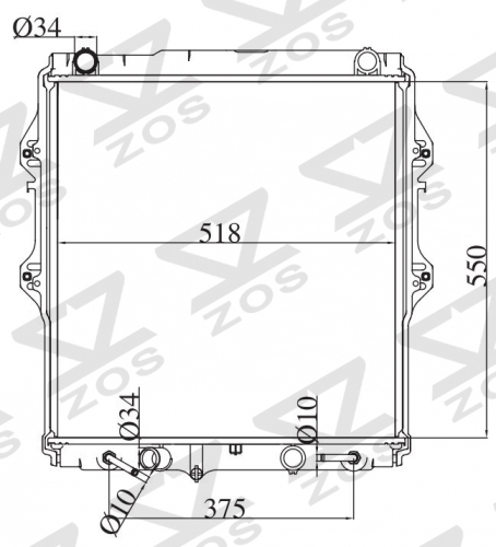 TOYOTA HILUX 2003 AT radiator