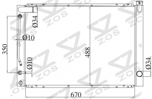 TOYOTA ALPHARD AT radiator