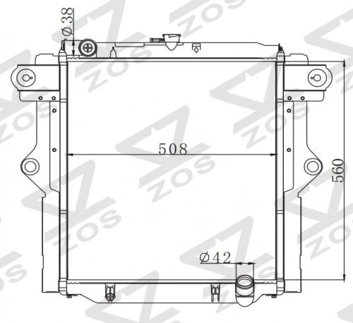 TOYOTA LANDCRUISER 2005- MT radiator
