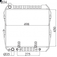 TOYOTA HILUX PICK UP 1989- AT radiator