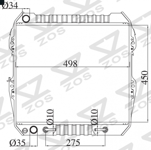 TOYOTA HILUX PICK UP 1989- AT radiator
