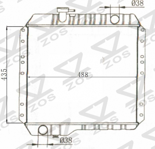 TOYOTA LANDCRUISER(D) 1972-1980 MT radiator
