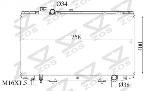 TOYOTA AVENSIS '2005 2005 MT radiator