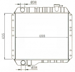 TOYOTA LANDCRUISER(D) 1980-1984 MT radiator