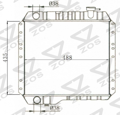 TOYOTA LANDCRUISER(D) 1980-1984 MT radiator