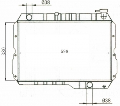 TOYOTA LANDCRUISER 1980-1986 MT radiator