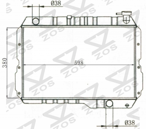 TOYOTA LANDCRUISER 1980-1986 MT radiator