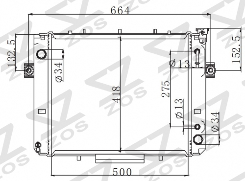 TOYOTA LIFT AT radiator