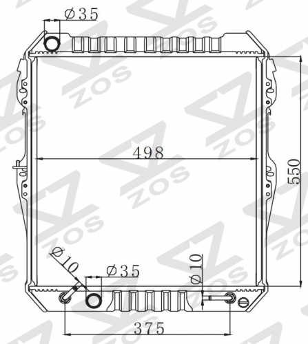 TOYOTA HILUX KB-LN16’ 97-99 1997-1999 AT radiator