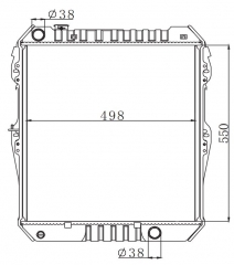 TOYOTA HILUX 1998- MT radiator