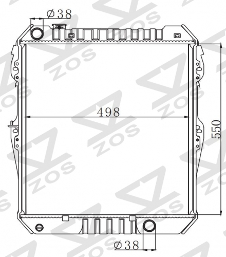 TOYOTA HILUX 1998- MT radiator