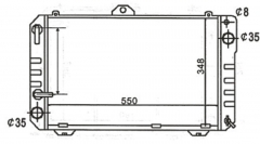 TOYOTA LITEACE Yr21 92-96 1992-1996 MT radiator
