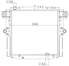 TOYOTA Landcruider (D) 2005 MT radiator