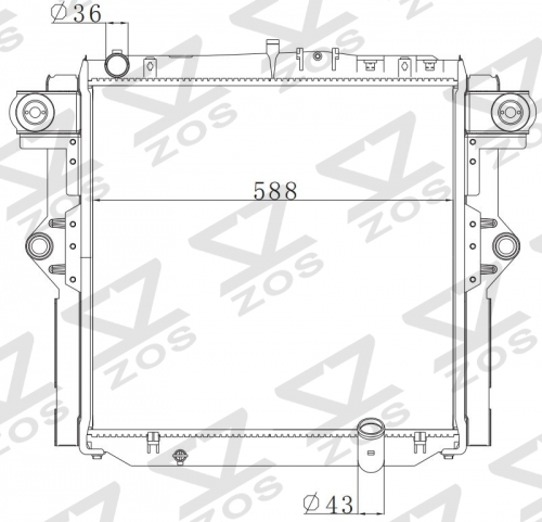 TOYOTA Landcruider (D) 2005 MT radiator