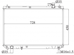 TOYOTA LEXUS RX300/ HARRIER 2001- MT radiator