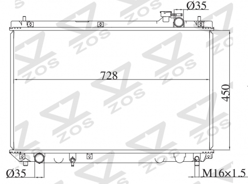TOYOTA LEXUS RX300/ HARRIER 2001- MT radiator