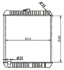 TOYOTA LANDCRUSER MT radiator