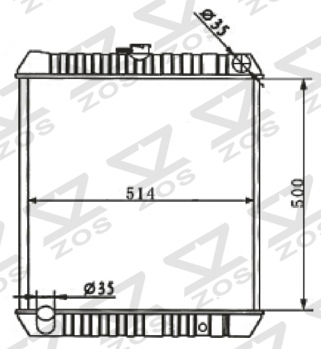 TOYOTA LANDCRUSER MT radiator