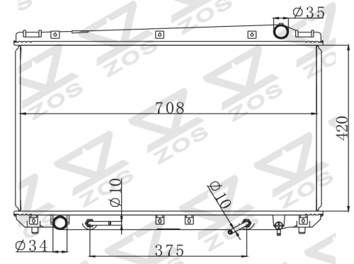 TOYOTA AVALON MCX10 95 ' 1995 AT radiator